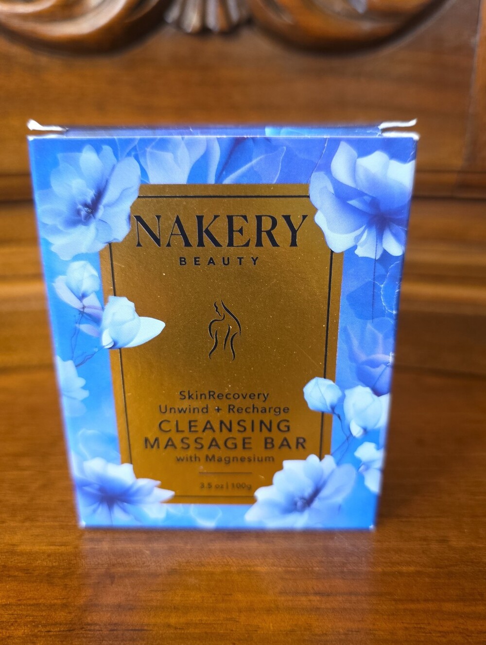 Nakery Beauty Skin Recovery Unwind + Recharge Cleansing Massage Bar, 3.5oz--NIB